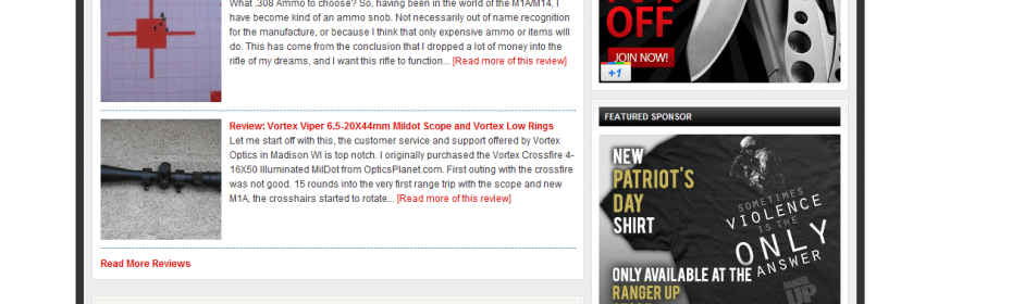 M1a Rifles web design
