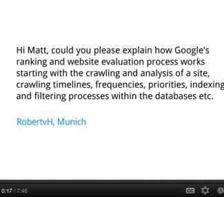 Matt Cutts Explains Google Search