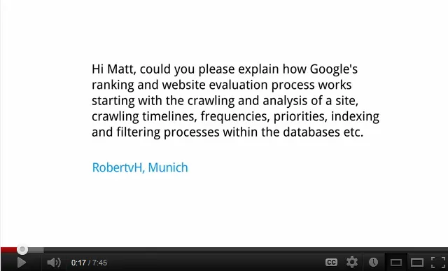 Matt Cutts Explains Google Search