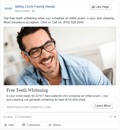 facebook ad example